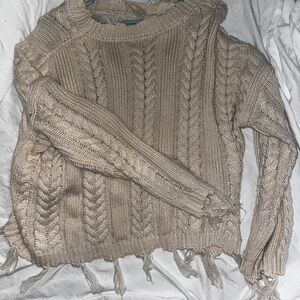 Altar’d State sweater never worn fringe look